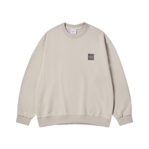 [acmé de la vie X HOSHI] BOX BASIC LOGO SWEATSHIRT ESSENTIAL BEIGE