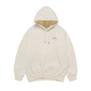 UPSIDE DOWN LOGO NAPPING ZURRY HOODIE IVORY