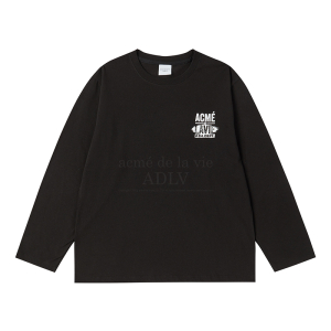 GRUNGE REVERSAL LOGO LONG SLEEVE BLACK