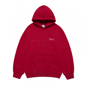 SNOW BEAR HOODIE DARK RED