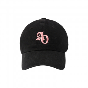 COLOR POINT SMALL SYMBOL BALL CAP BLACK