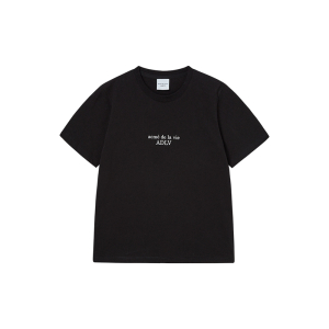 BASIC LOGO WOMAN SHORT SLEEVE T-SHIRT BLACK