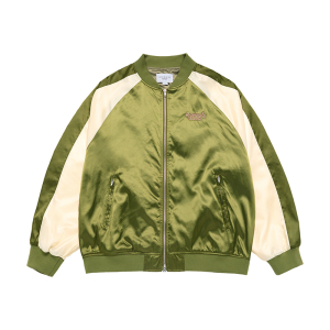 ROPE EMBO COLORATION BOMBER JACKET KHAKI