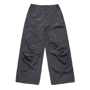 NYLON PARACHUTE PANTS CHARCOAL