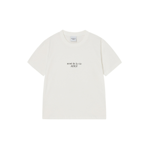 BASIC LOGO WOMAN SHORT SLEEVE T-SHIRT CREAM