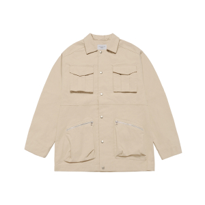 OVERSIZE FOUR POCKET WORK JACKET BEIGE