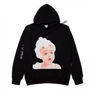 ADLV BABY FACE HOODIE BLACK BUBBLE