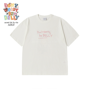 acmé de la vie X BELLYGOM RABBIT BELLY SHORT SLEEVE T-SHIRT CREAM