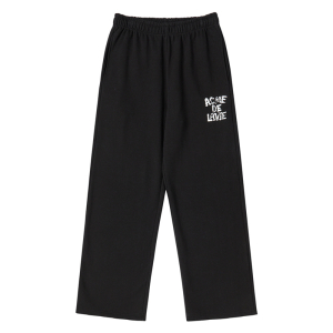 INK STAMP LOGO PANTS BLACK