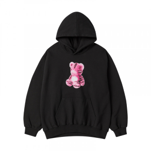 [HOSHI X acmé de la vie]  TIGER FIGURE HOODIE BLACK