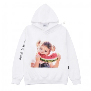 ADLV BABY FACE HOODIE WHITE WATERMELON