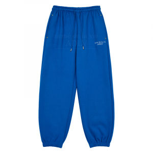 BASIC LOGO RIVET WARM PANTS BLUE