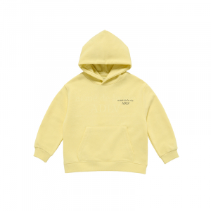 KIDS BASIC LOGO HOODIE LIGHT YELLOW