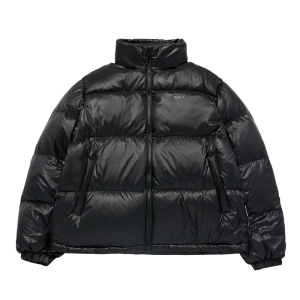 BASIC LOGO OVERSIZE SHORT DUCK DOWN JACKET BLACK