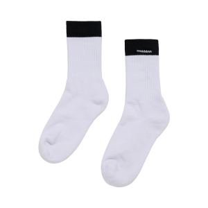 COLOR POINT LETTERING SPORTS SOCKS BLACK