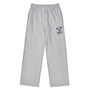 [acmé de la vie X HOSHI] INK STAMP LOGO PANTS MELANGE