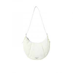 BASIC LOGO HIDDEN POCKET CROSS BAG IVORY