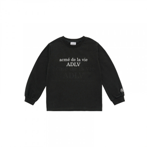 KIDS BASIC LOGO LONG SLEEVE T-SHIRT BLACK