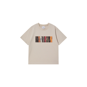 KIDS ARCHIVE LOGO SHORT SLEEVE T-SHIRT ESSENTIAL BEIGE