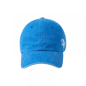 SIDE SYMBOL POINT PIGMENT WASHING BALL CAP BLUE