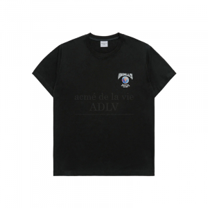 WORLD WIDE GLOBE BEAR ARTWORK SHORT SLEEVE T-SHIRT (OVERSEAS EXCLUSIVE) BLACK