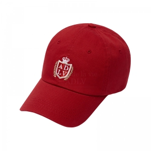 ADLV NOBLE LOGO BALL CAP RED