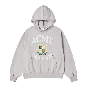 [acmé de la vie X HOSHI] OVERSIZE WASHING HOODIE LIGHT GRAY