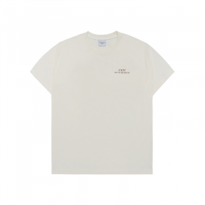 [acmé de la vie X HOSHI]   UPSIDE DOWN BASIC LOGO SHORT SLEEVE T-SHIRT CREAM