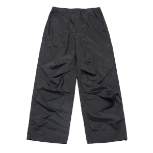 NYLON PARACHUTE PANTS BLACK