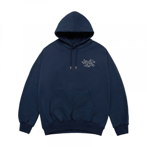 [acmé de la vie X HOSHI]  BLUR SKETCH BEAR HOODIE NAVY