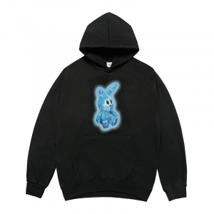 [acmé de la vie X HOSHI]  RETRO RABBIT HOODIE BLACK