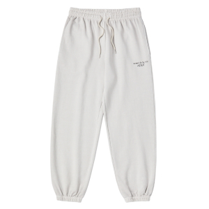 [acmé de la vie X HOSHI] PIGMENT BASIC LOGO JOGGER PANTS LIGHT GRAY