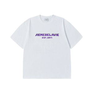 SIMPLE BOLD LOGO SHORT SLEEVE T-SHIRT WHITE