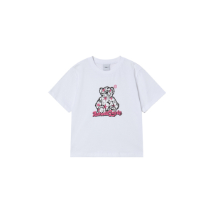 KIDS STAR BEAR SHORT SLEEVE T-SHIRT WHITE