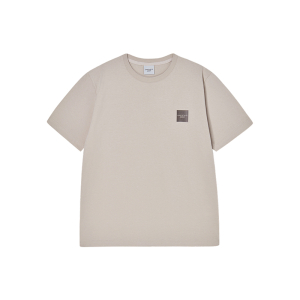 BOX BASIC LOGO SHORT SLEEVE T-SHIRT ESSENTIAL BEIGE
