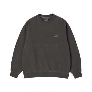 [acmé de la vie X HOSHI] PIGMENT BASIC LOGO SWEATSHIRT CHARCOAL