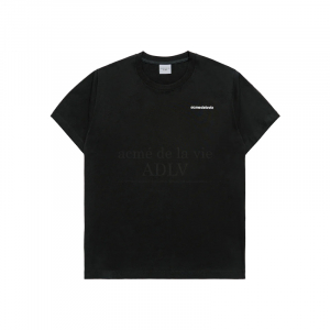 BOLD FONT LOGO SHORT SLEEVE T-SHIRT (OVERSEAS EXCLUSIVE) BLACK