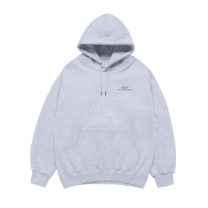 UPSIDE DOWN LOGO NAPPING ZURRY HOODIE MELANGE